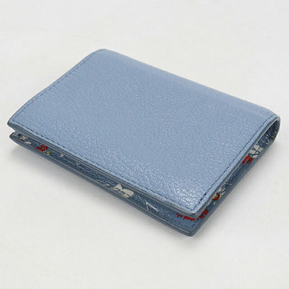 中古 ミュウミュウ 二つ折り財布 二折財布 レディース ブランド MIUMIU 5MV204 ブルー USDMI114540011