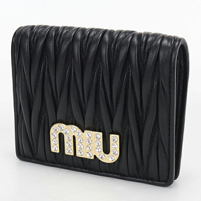 中古 ミュウミュウ 二つ折り財布 二折財布 レディース ブランド MIUMIU