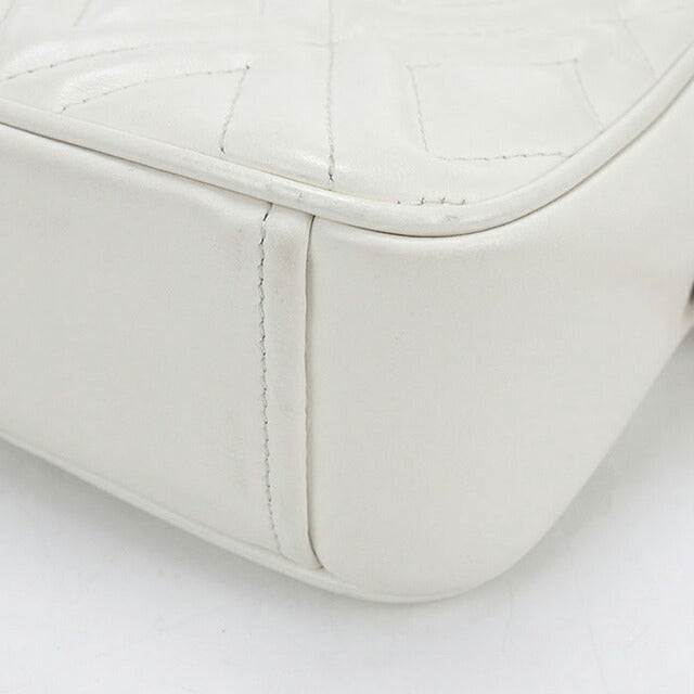 中古 ミュウミュウ ショルダーバッグ レディース ブランド MIUMIU チェーンショルダーバッグ レザー MI115965 ホワイト USDMI115965011