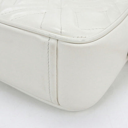 中古 ミュウミュウ ショルダーバッグ レディース ブランド MIUMIU チェーンショルダーバッグ レザー MI115965 ホワイト USDMI115965011