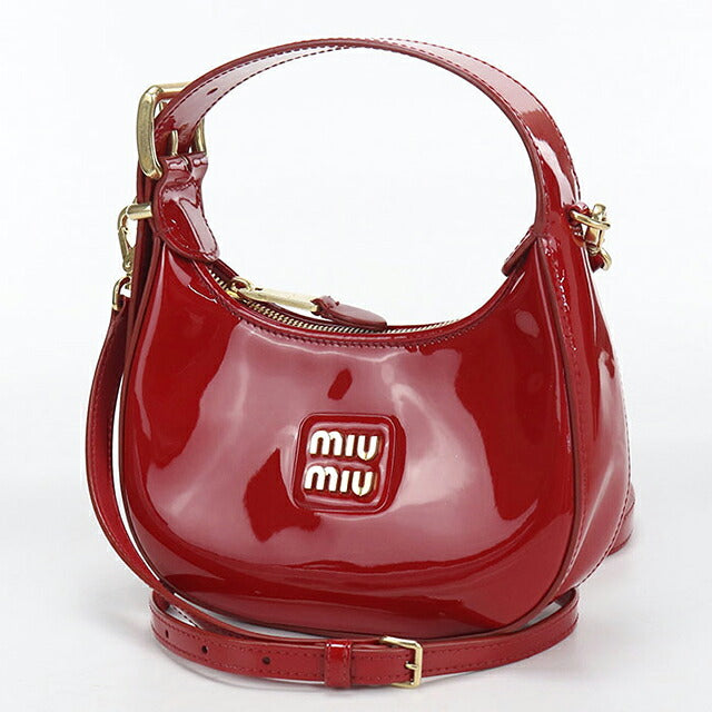 中古 ミュウミュウ ハンドバッグ レディース ブランド MIUMIU ホーボー 5BP084 レッド USDMI116238011
