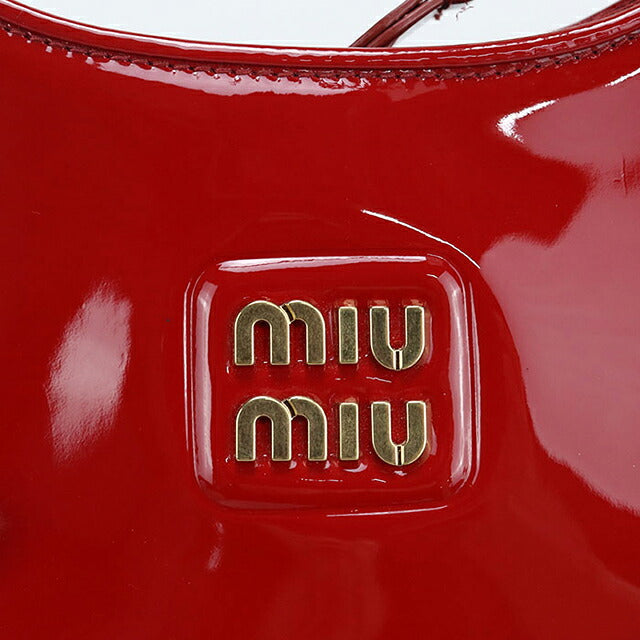 中古 ミュウミュウ ハンドバッグ レディース ブランド MIUMIU ホーボー 5BP084 レッド USDMI116238011