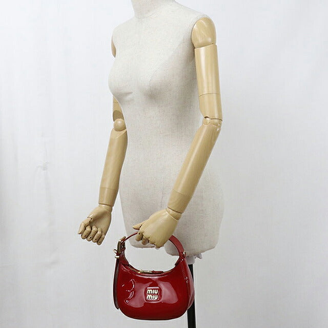 中古 ミュウミュウ ハンドバッグ レディース ブランド MIUMIU ホーボー 5BP084 レッド USDMI116238011