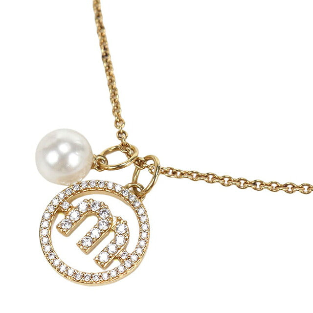 中古 ミュウミュウ ネックレス レディース ブランド MIUMIU 5JC754 ゴールド アクセサリー USDMI116246011