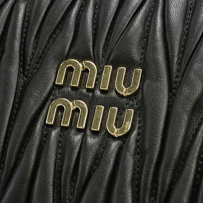 中古 ミュウミュウ トートバッグ レディース ブランド MIUMIU マテラッセ 2WAY ブラック USDMI116499011