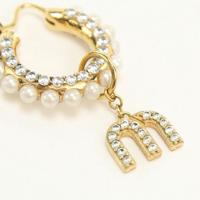 中古 ミュウミュウ ピアス レディース ブランド MIUMIU   5JO654 ゴールド アクセサリー USDMI116525011