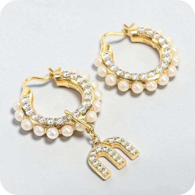 中古 ミュウミュウ ピアス レディース ブランド MIUMIU   5JO654 ゴールド アクセサリー USDMI116525011