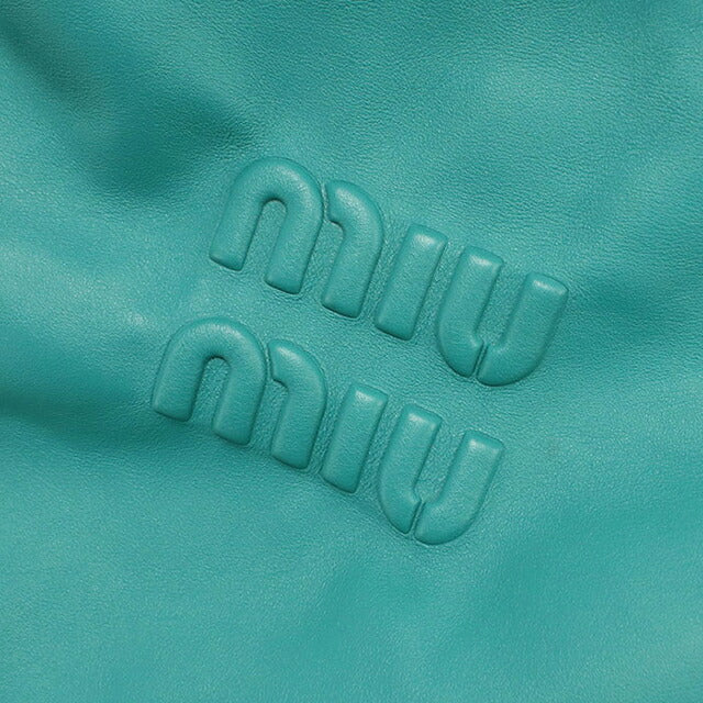 中古 ミュウミュウ ショルダーバッグ レディース ブランド MIUMIU チェーン レザー 5BC114 グリーン USDMI116760011