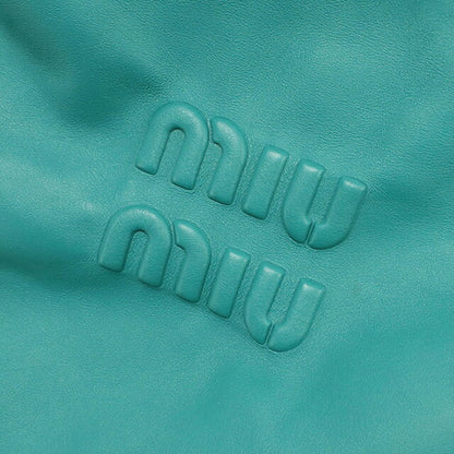 中古 ミュウミュウ ショルダーバッグ レディース ブランド MIUMIU チェーン レザー 5BC114 グリーン USDMI116760011