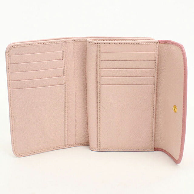 中古 ミュウミュウ 三つ折り財布 三折財布 コンパクト レディース