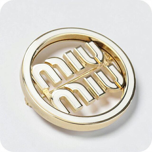 中古 ミュウミュウ ブローチ レディース ブランド MIUMIU   ホワイト アクセサリー USDMI117240011