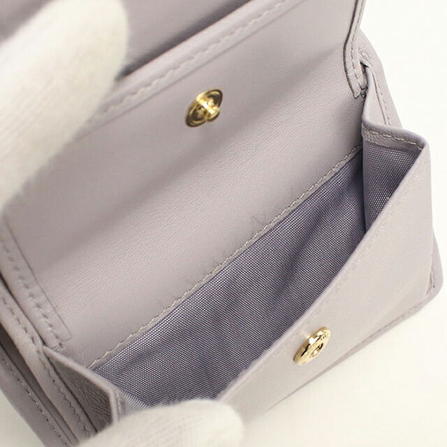 中古 ミュウミュウ 三つ折り財布 三折財布 コンパクト レディース ブランド MIUMIU マテラッセ  5MH033 パープル USDMI118967011