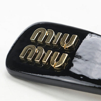 中古 ミュウミュウ バレッタ レディース ブランド MIUMIU  パテントレザー ヘアクリップ 5IF092_069_F0002 ブラック ヘアアクセサリー USDMI119554011