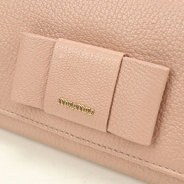中古 ミュウミュウ 長財布二折 レディース ブランド MIUMIU   5MH109 ピンク USDMI120083011