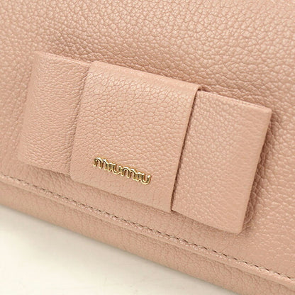 中古 ミュウミュウ 長財布二折 レディース ブランド MIUMIU   5MH109 ピンク USDMI120083011