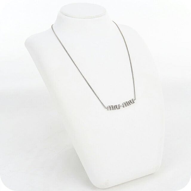 中古 ミュウミュウ ネックレス レディース ブランド MIUMIU  クリスタル付 5IC058_2DNC_F0OKL シルバー アクセサリー USDMI120453011