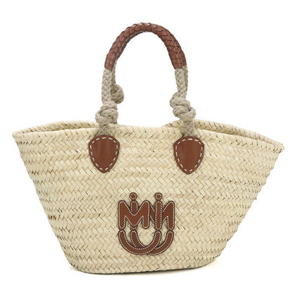 中古 ミュウミュウ カゴバッグ レディース ブランド MIUMIU カゴ　トートバッグ 5BG206 2DDH F0A5T ベージュ バッグ USDMI95221011