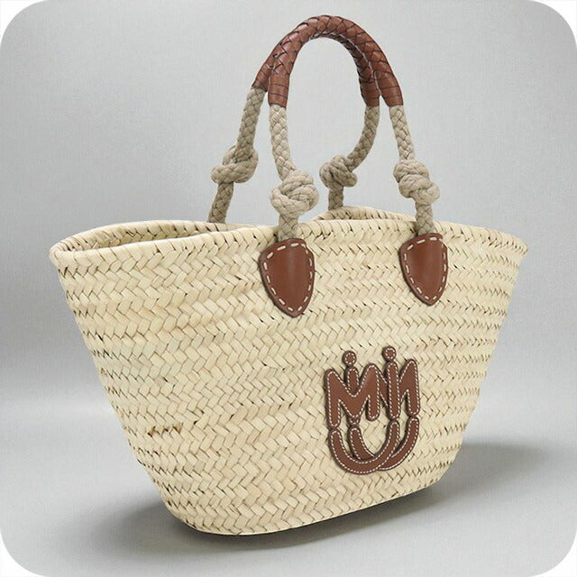 中古 ミュウミュウ カゴバッグ レディース ブランド MIUMIU カゴ　トートバッグ 5BG206 2DDH F0A5T ベージュ バッグ USDMI95221011