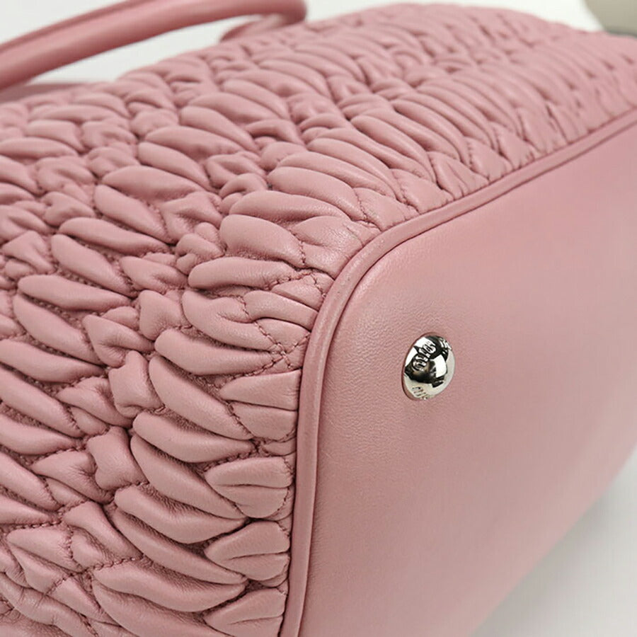 中古 ミュウミュウ トートバッグ レディース ブランド MIUMIU マテラッセ 2WAY レザー ピンク バッグ USDMI96905011