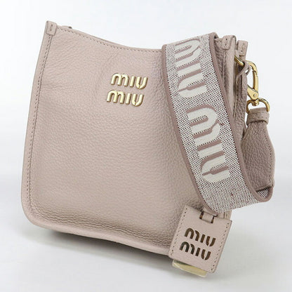 中古 ミュウミュウ 斜め掛け ショルダーバッグ レディース ブランド MIUMIU ヴィッテロダイノ レザー 5BC137 ピンク バッグ USDMI97946011