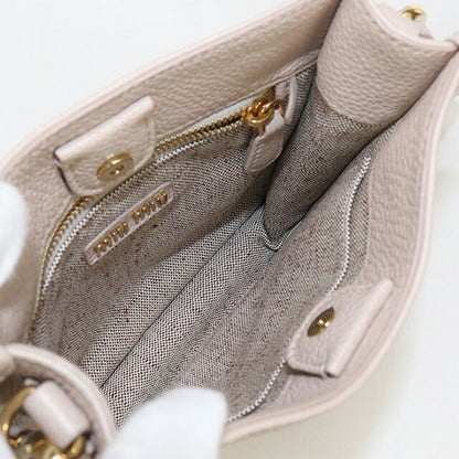 中古 ミュウミュウ 斜め掛け ショルダーバッグ レディース ブランド MIUMIU ヴィッテロダイノ レザー 5BC137 ピンク バッグ USDMI97946011