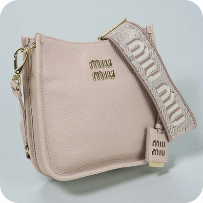 中古 ミュウミュウ 斜め掛け ショルダーバッグ レディース ブランド MIUMIU ヴィッテロダイノ レザー 5BC137 ピンク バッグ USDMI97946011