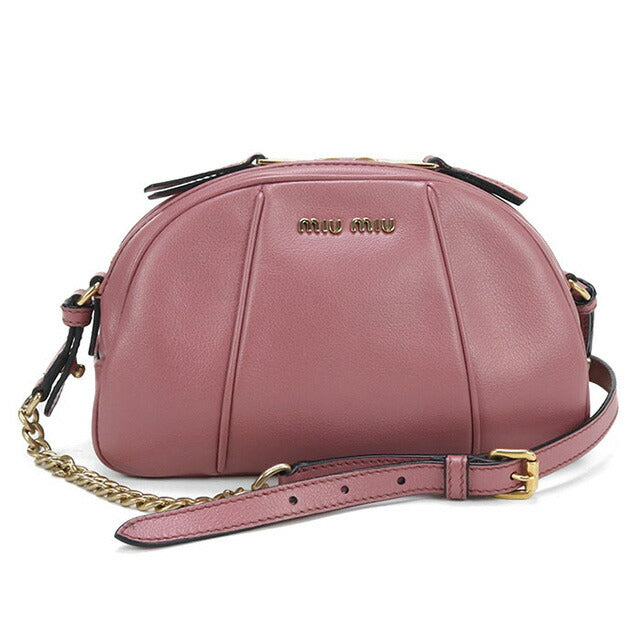 中古 ミュウミュウ 斜め掛け ショルダーバッグ レディース ブランド MIUMIU チェーン 5BH142 ピンク バッグ USDMI98622011