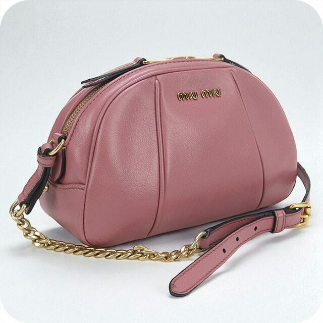 中古 ミュウミュウ 斜め掛け ショルダーバッグ レディース ブランド MIUMIU チェーン 5BH142 ピンク バッグ USDMI98622011