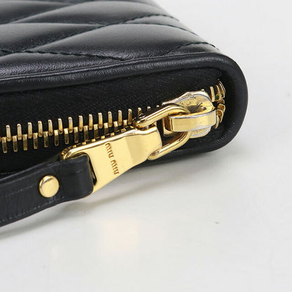 中古 ミュウミュウ 小銭入れ レディース ブランド MIUMIU キルティング コインケース 5MM268 2F3N F0002 ブラック 財布 USDMI99597011