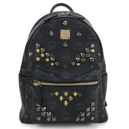 Used MCM backpack ladies brand MCM backpack MMK6SVE19 BK001 black bag USDMM100971011