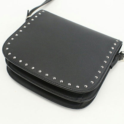 中古 エムシーエム 斜め掛け ショルダーバッグ レディース ブランド MCM パトリシア スタッズ レザー MWS7APA17 BK001 ブラック バッグ USDMM105079011