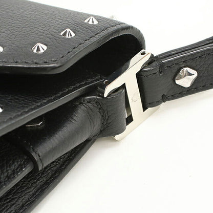 中古 エムシーエム 斜め掛け ショルダーバッグ レディース ブランド MCM パトリシア スタッズ レザー MWS7APA17 BK001 ブラック バッグ USDMM105079011