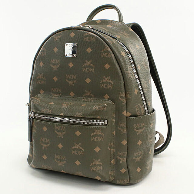中古 エムシーエム リュック ユニセックス ブランド MCM アレン バックパック MMKAAVE17JH001 カーキ USDMM107739011