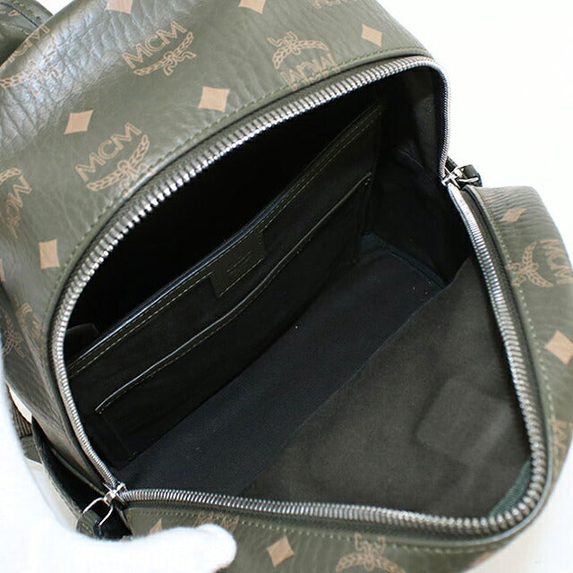中古 エムシーエム リュック ユニセックス ブランド MCM アレン バックパック MMKAAVE17JH001 カーキ USDMM107739011