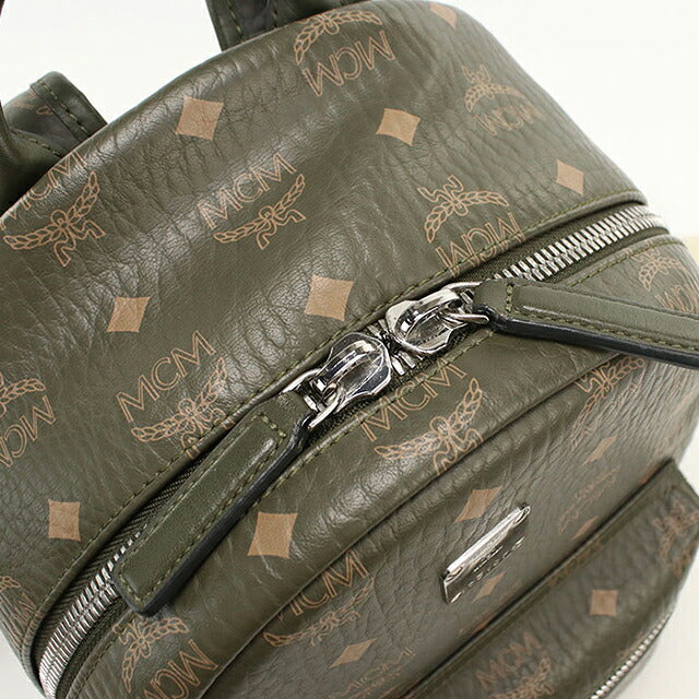 中古 エムシーエム リュック ユニセックス ブランド MCM アレン バックパック MMKAAVE17JH001 カーキ USDMM107739011