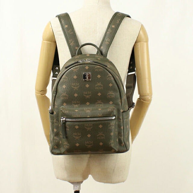 中古 エムシーエム リュック ユニセックス ブランド MCM アレン バックパック MMKAAVE17JH001 カーキ USDMM107739011