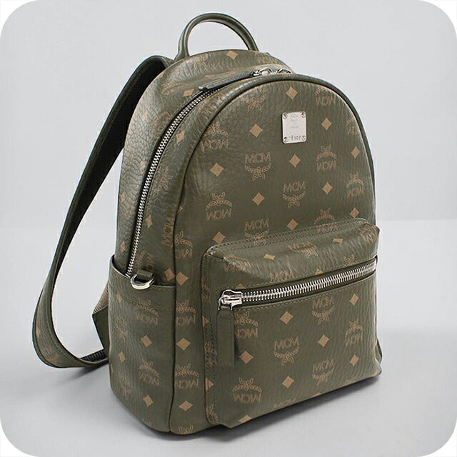 中古 エムシーエム リュック ユニセックス ブランド MCM アレン バックパック MMKAAVE17JH001 カーキ USDMM107739011