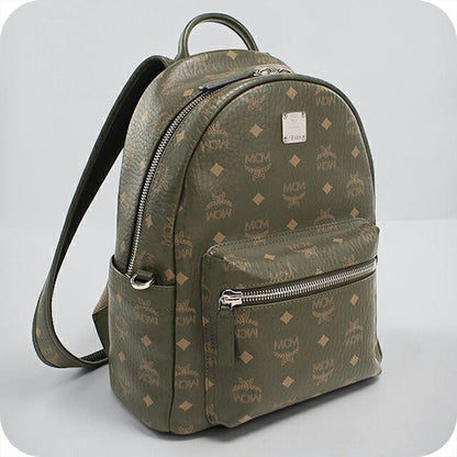中古 エムシーエム リュック ユニセックス ブランド MCM アレン バックパック MMKAAVE17JH001 カーキ USDMM107739011