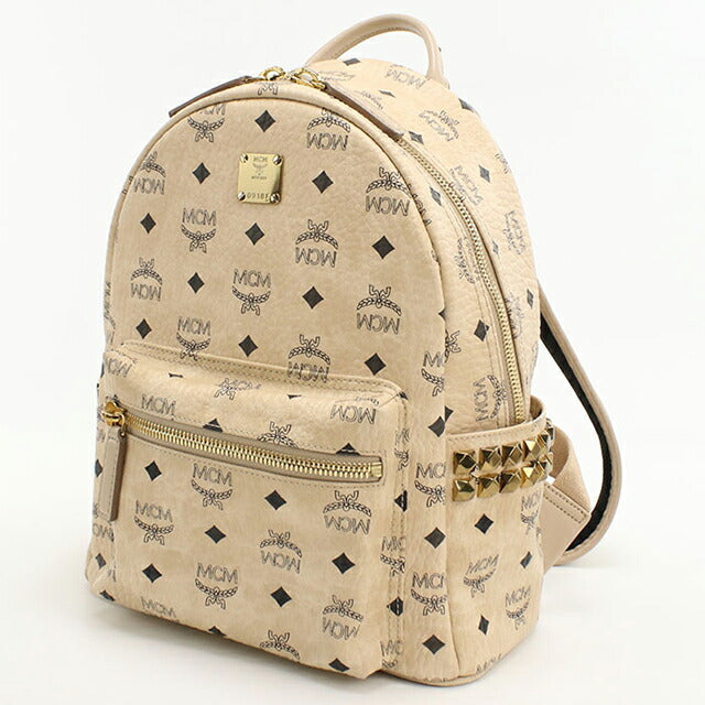 Used MCM backpack ladies brand MCM backpack MMK6SVE37 IG001 Beige USDMM108646011
