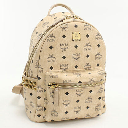 Used MCM backpack ladies brand MCM backpack MMK6SVE37 IG001 Beige USDMM108646011