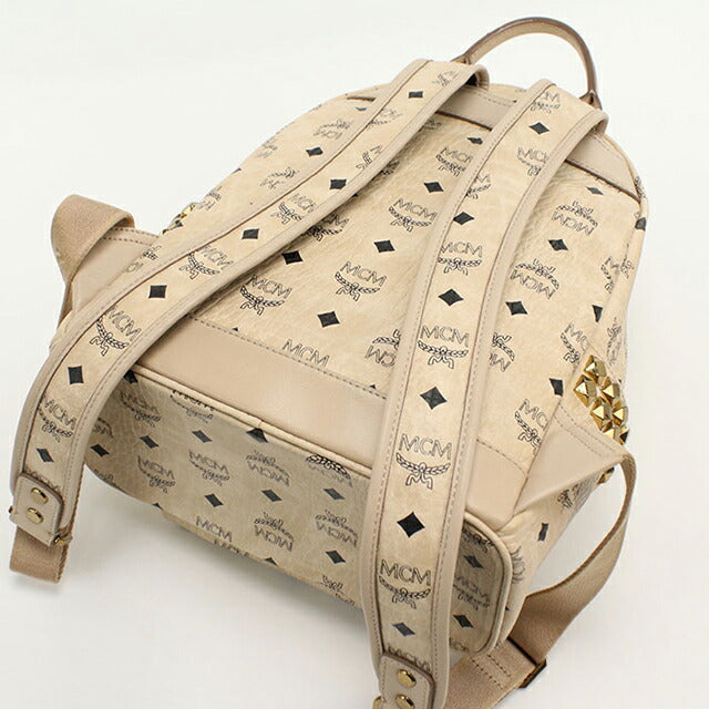 Used MCM backpack ladies brand MCM backpack MMK6SVE37 IG001 Beige USDMM108646011