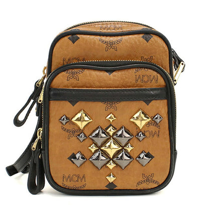 中古 エムシーエム ショルダーバッグ ユニセックス ブランド MCM ヴィセトス  MMM4AVE54 CO001 ブラウン USDMM115132011