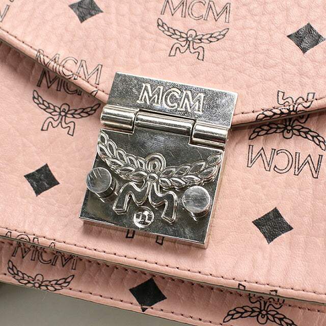 Used MCM shoulder bag ladies brand MCM chain leather MWRBAF002PZ001 pink USDMM118205011