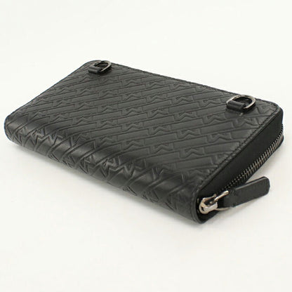中古 モンブラン 長財布ラウンドファスナー メンズ ブランド MONTBLANC   レザー 128639 ブラック USDMOB118105011