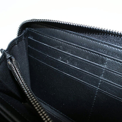 中古 モンブラン 長財布ラウンドファスナー メンズ ブランド MONTBLANC   レザー 128639 ブラック USDMOB118105011
