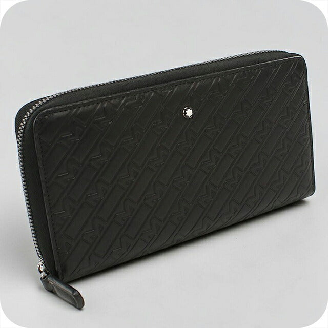 中古 モンブラン 長財布ラウンドファスナー メンズ ブランド MONTBLANC   レザー 128639 ブラック USDMOB118105011