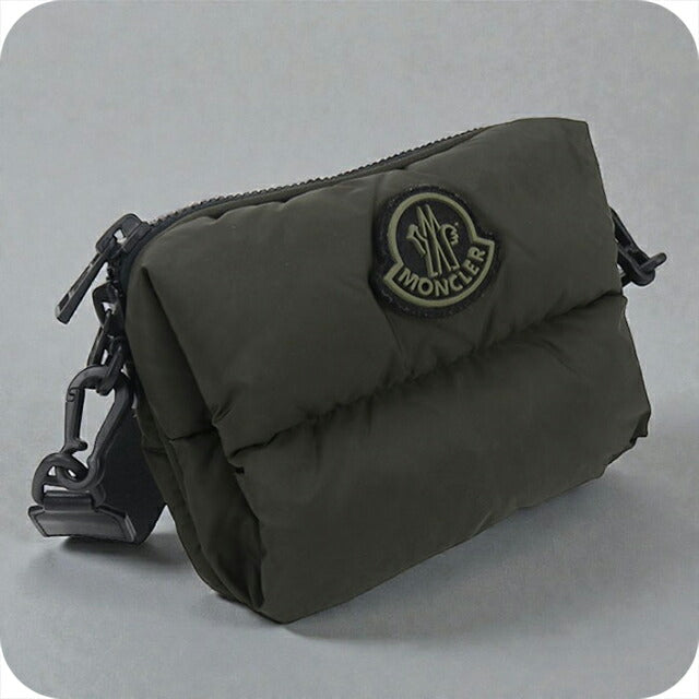 二手 Moncler 单肩包 男士品牌 MONCLER LEGERE CROSSBODY 2WAY 5L51000 02SZS 卡其色包 USDMON105916011