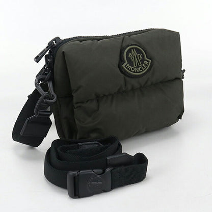 二手 Moncler 单肩包 男士品牌 MONCLER LEGERE CROSSBODY 2WAY 5L51000 02SZS 卡其色包 USDMON105916011