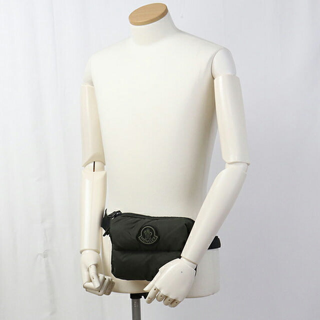 二手 Moncler 单肩包 男士品牌 MONCLER LEGERE CROSSBODY 2WAY 5L51000 02SZS 卡其色包 USDMON105916011