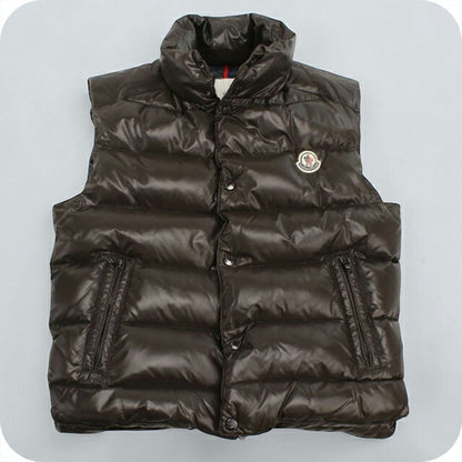 中古 モンクレール ベスト メンズ ブランド MONCLER TIB GILET 4335005 68950 ブラウン ウェア USDMON108153011